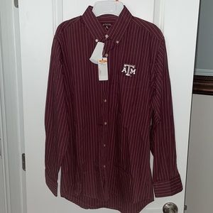 NWT Medium Texas A&M Game Day Long Sleeve Button Up.
